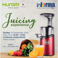 Hurom Juicing Experience at Informa Living World Alam Sutera
