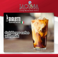 Cold Brew Coffee with Milk ala Bialetti