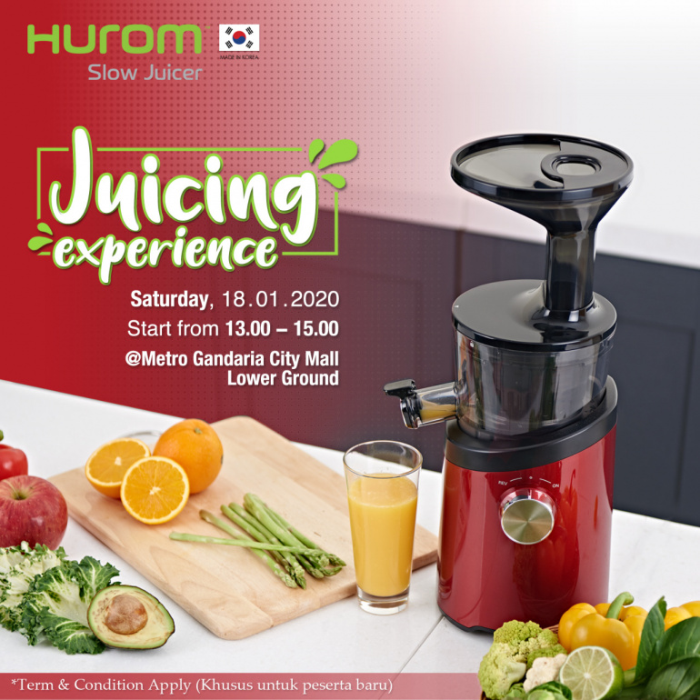 Hurom Juicing Experience at Metro Gandaria City