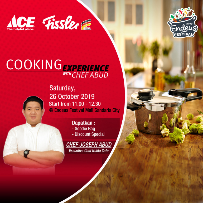 Fissler Cooking Experience with Chef Abud at Endeus Festival