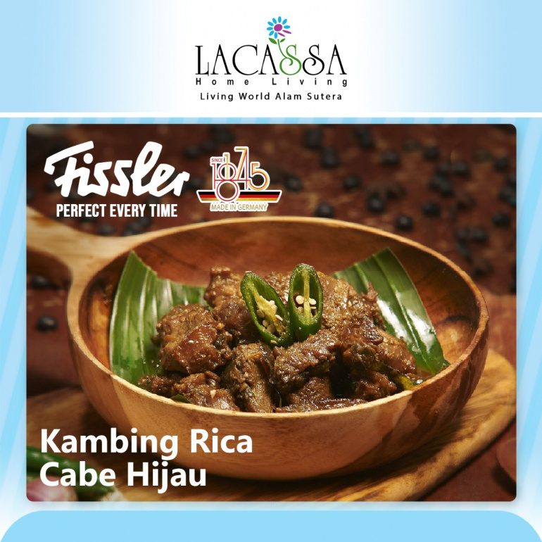 Kambing Rica Cabe Hijau ala Fissler