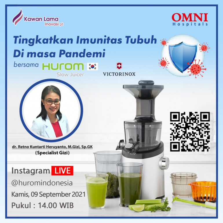 Tingkatkan Imunitas Tubuh di Masa Pandemi Bersama Hurom dan Victorinox