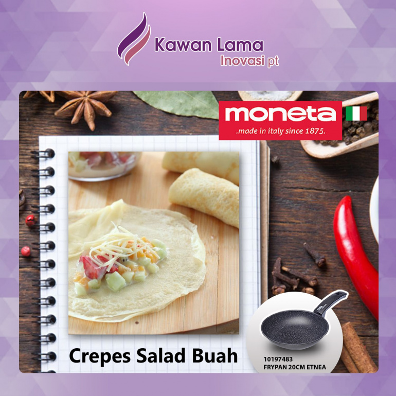 Crepes Salad Buah, Cara Baru Menikmati Buah!