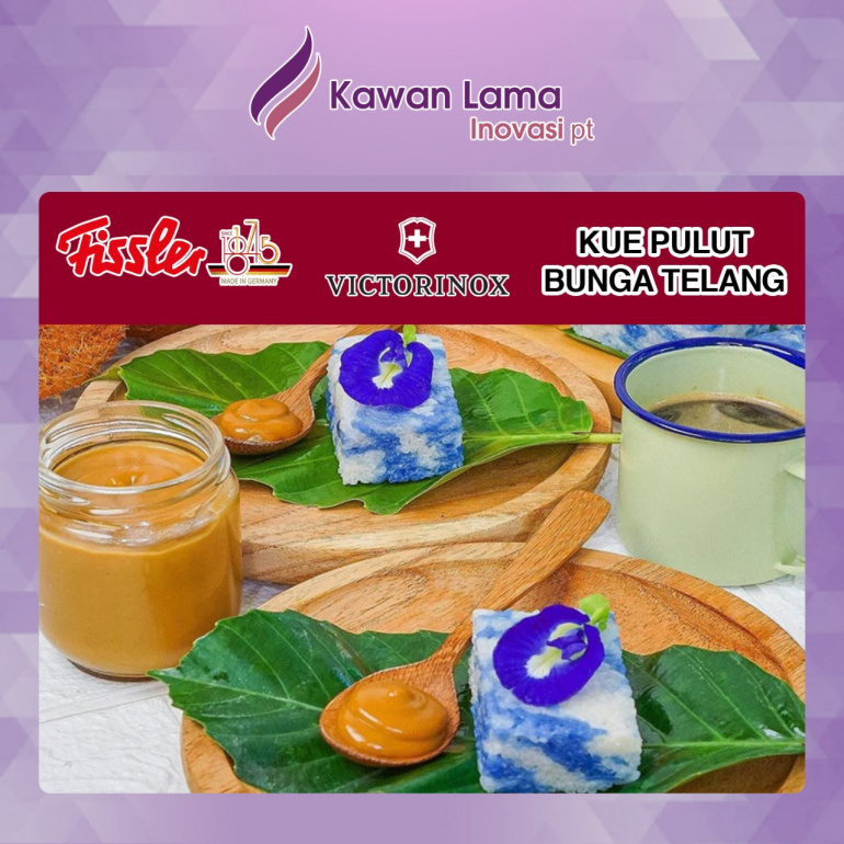 Resep Kue Pulut Bunga Telang yang Legit dan Gurih